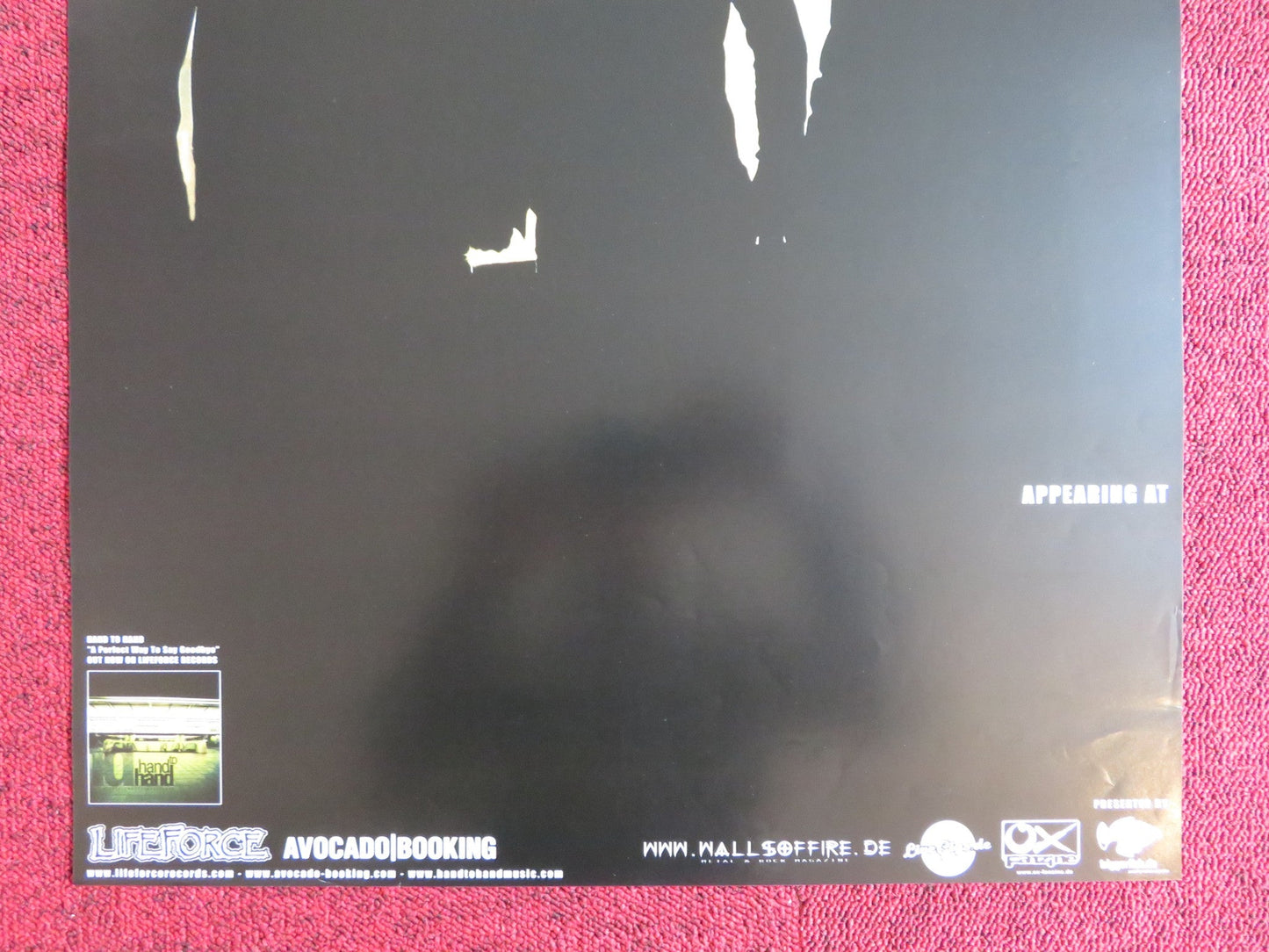 HAND TO HAND A PERFECT WAY TO SAY HELLO GERMAN MUSIC PROMO TOUR POSTER 2005 Rendezvous Cinema Movie posters