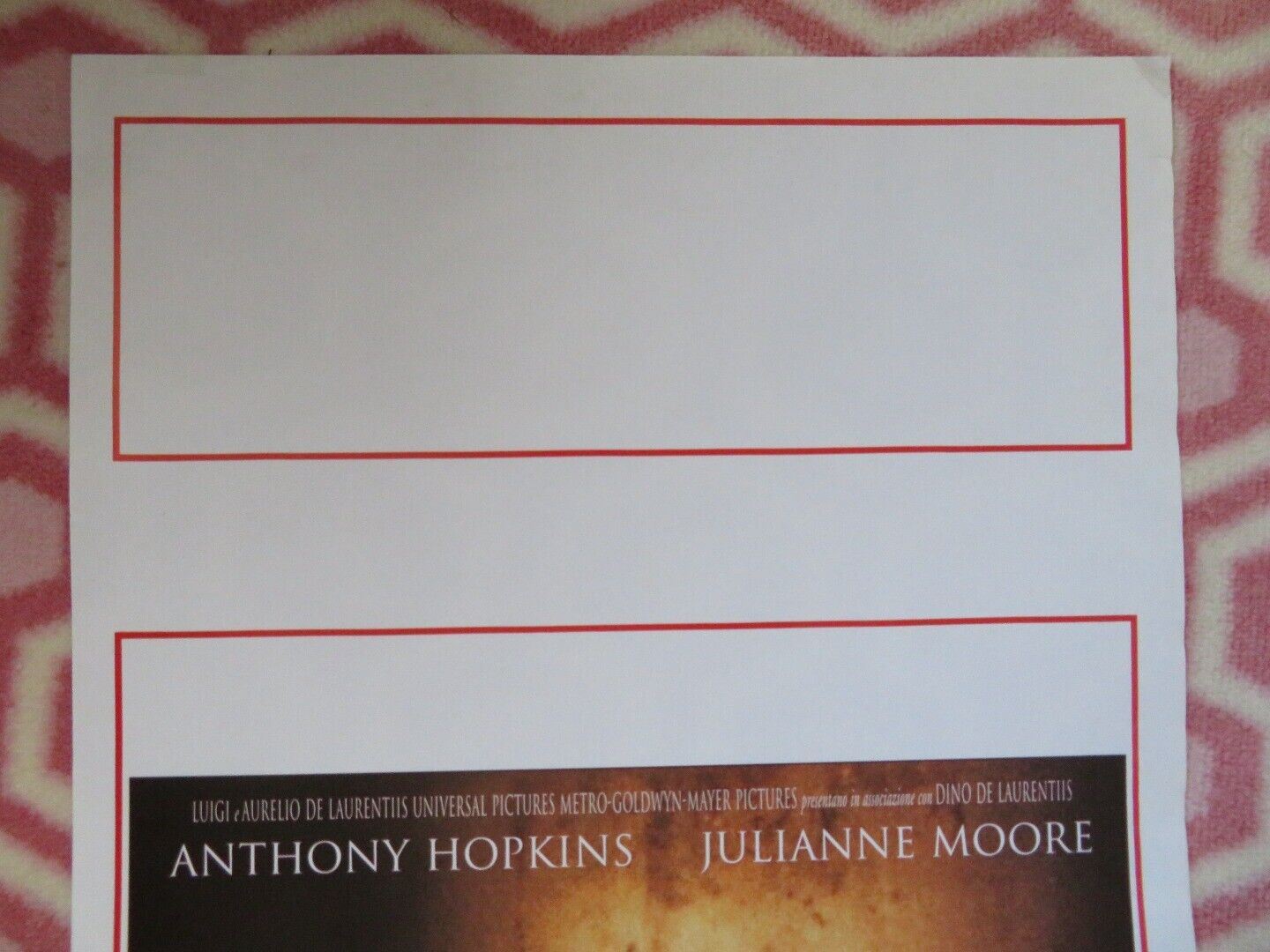 HANNIBAL ITALIAN LOCANDINA (27.5"x13") POSTER RIDLEY SCOTT 2001 Movie posters