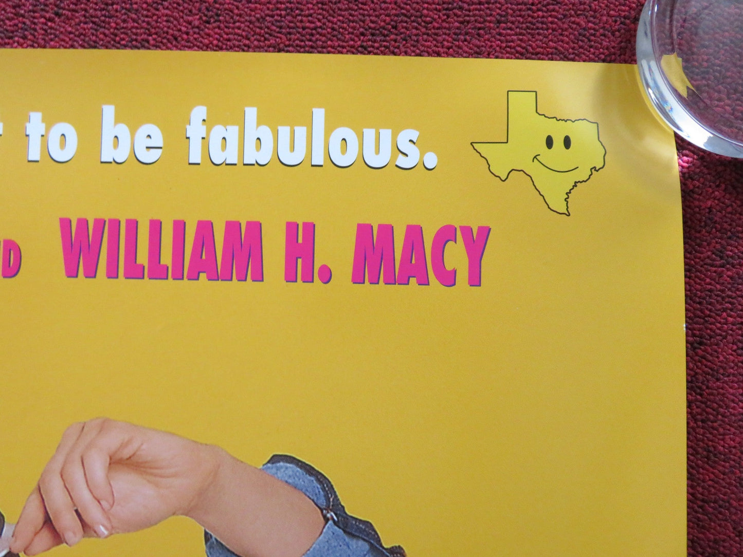 HAPPY, TEXAS UK QUAD (30"x 40") ROLLED POSTER JEREMY NORTHAM STEVE ZAHN 1999 Rendezvous Cinema Movie posters