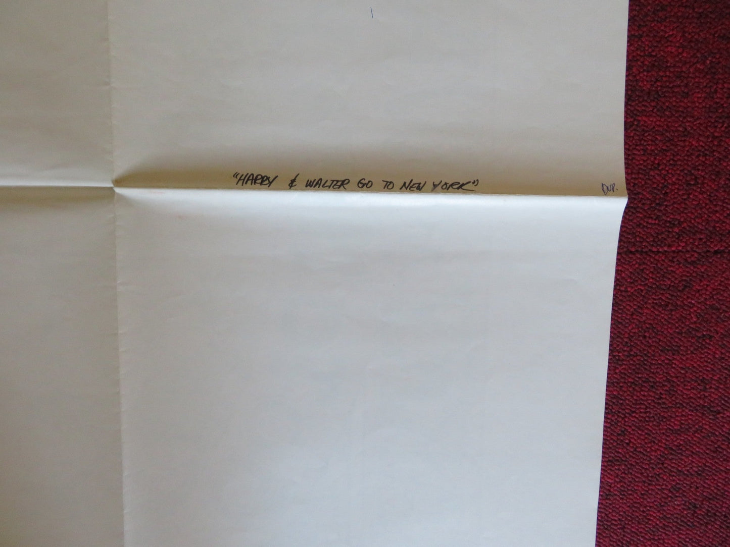 HARRY AND WALTER GO TO NEW YORK FOLDED US ONE SHEET POSTER JAMES CAAN 1976 Rendezvous Cinema Movie posters