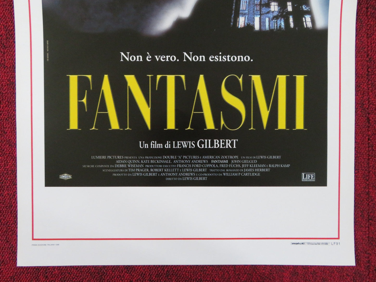 HAUNTED ITALIAN LOCANDINA POSTER AIDAN QUINN KATE BECKINSALE 1998 Rendezvous Cinema Movie posters