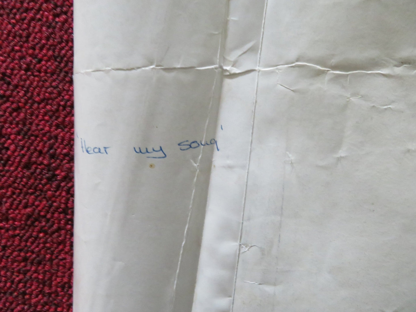 HEAR MY SONG UK QUAD (30"x 40") ROLLED POSTER TARA FITZGERALD ADRIAN DUNBAR 1991 Rendezvous Cinema Movie posters