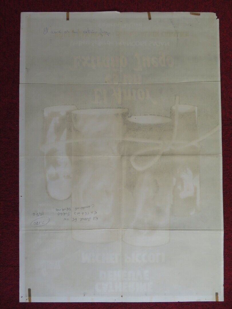 HEARTBEAT SPANISH ROLLED POSTER CATHERINE DENEUVE MICHEL PICCOLI 1968 Movie posters