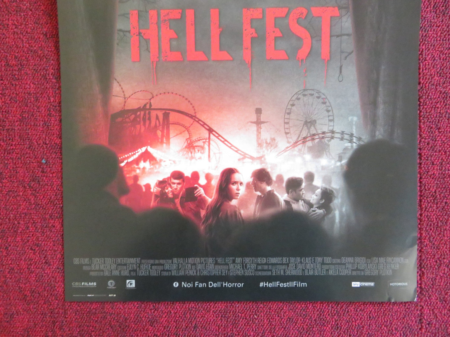 HELL FEST ITALIAN LOCANDINA POSTER AMY FORSYTH REIGN EDWARDS 2018 Rendezvous Cinema Movie posters