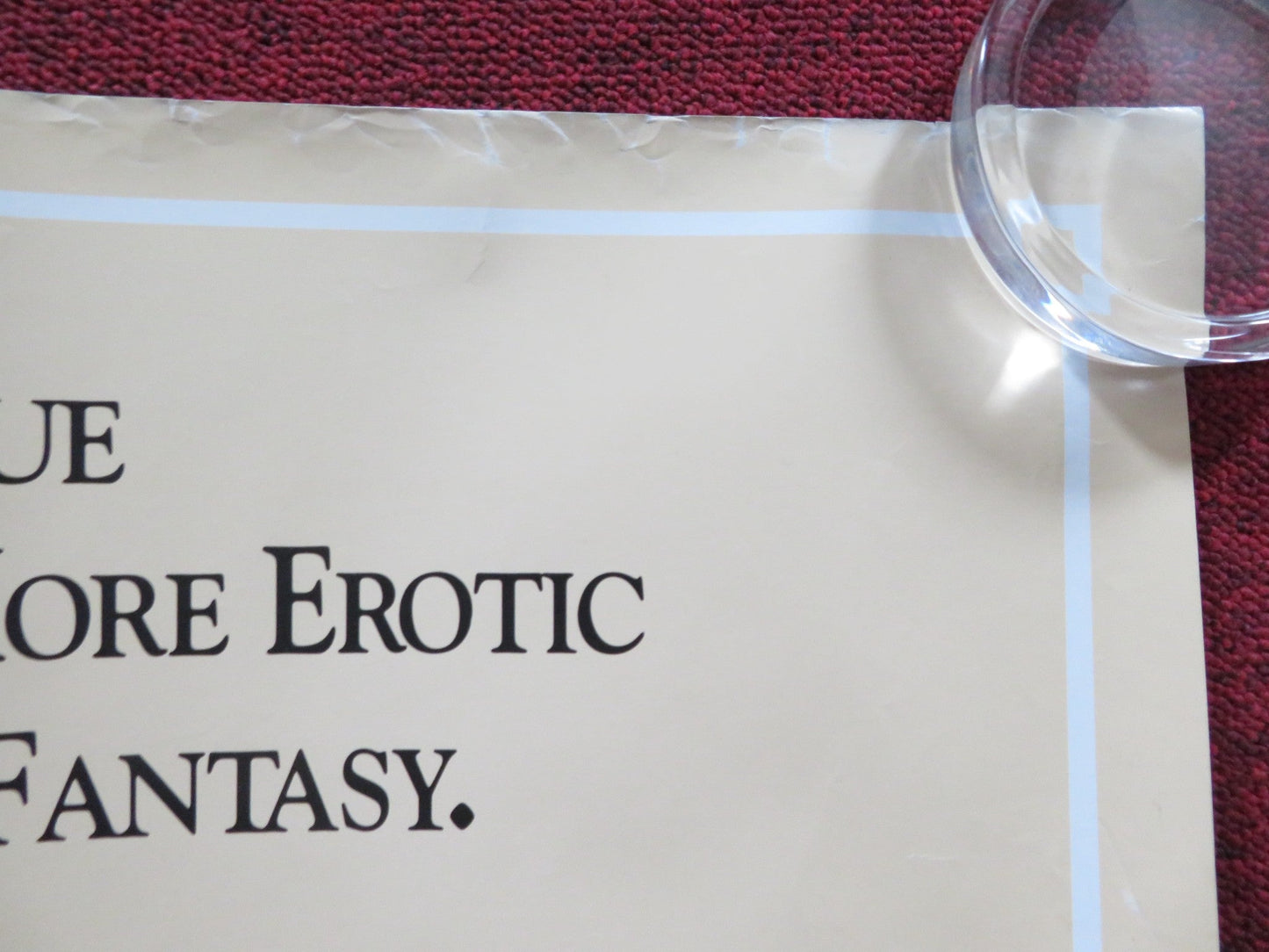 HENRY AND JUNE UK QUAD (30"x 40") ROLLED POSTER FRED WARD UMA THURMAN 1990 Rendezvous Cinema Movie posters