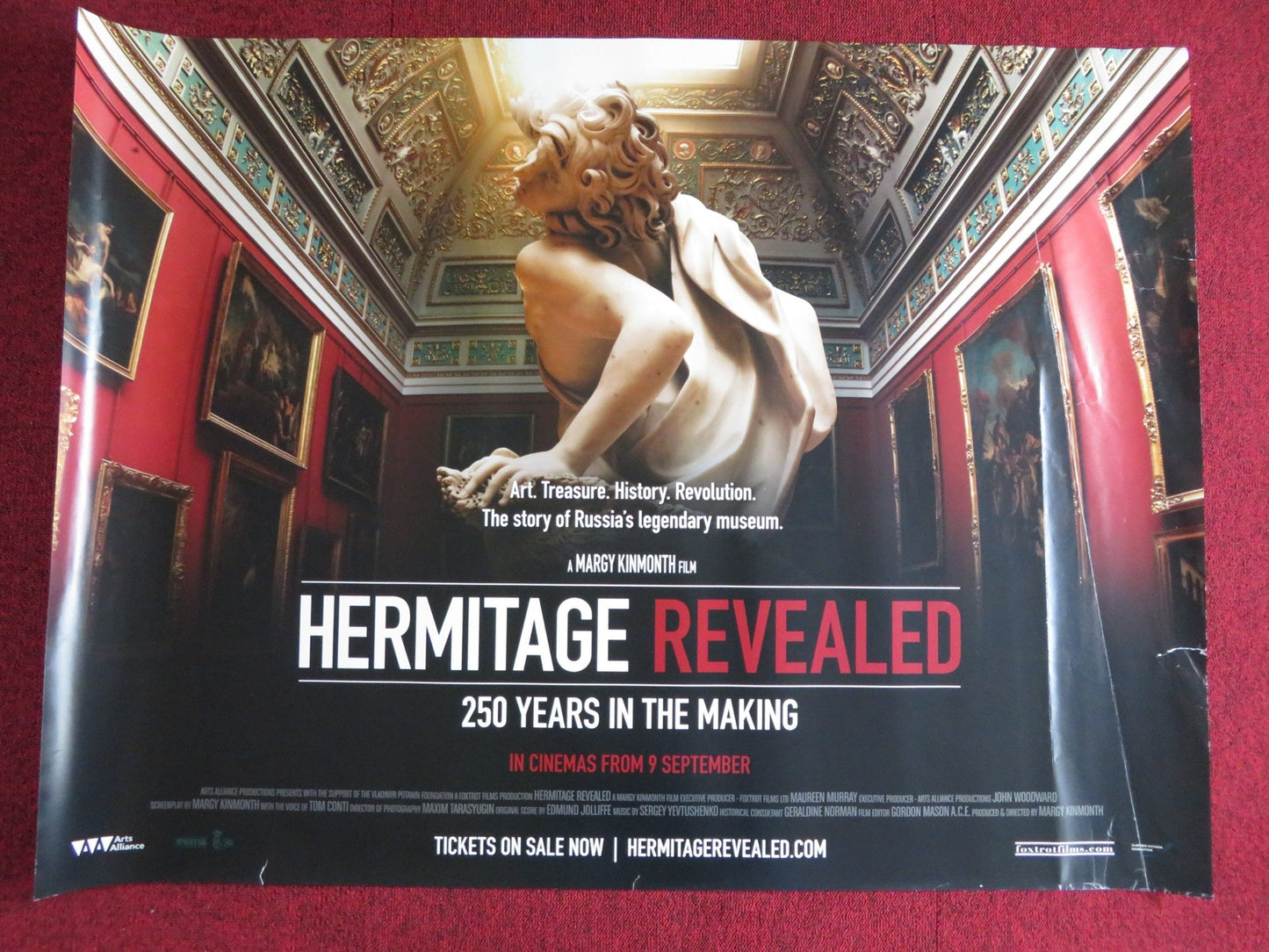 HERMITAGE REVEALED UK QUAD (30"x 40") ROLLED POSTER TOM CONTI 2014 Rendezvous Cinema Movie posters