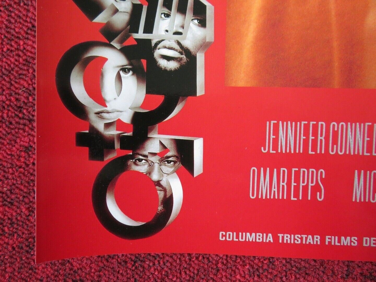 HIGHER LEARNING - D ITALIAN FOTOBUSTA POSTER JENNIFER CONNELLY ICE CUBE 1995 Rendezvous Cinema Movie posters