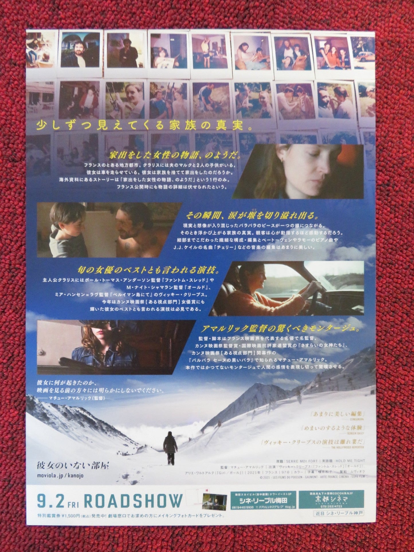HOLD ME TIGHT - B JAPANESE CHIRASHI (B5) POSTER KRIEPS ARIEH WORTHALTER 2021 Rendezvous Cinema Movie posters