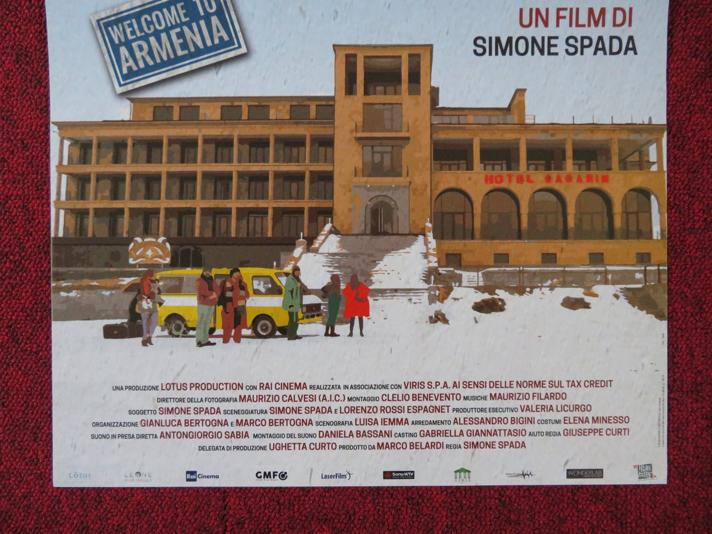HOTEL GAGARIN ITALIAN LOCANDINA POSTER CLAUDIO AMENDOLA LUCA ARGENTERO 2018 Rendezvous Cinema Movie posters