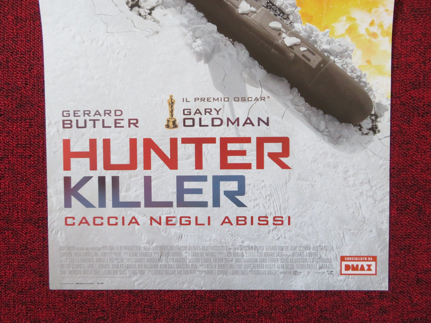 HUNTER KILLER ITALIAN LOCANDINA POSTER GERARD BUTLER GARY OLDMAN 2018 Rendezvous Cinema Movie posters
