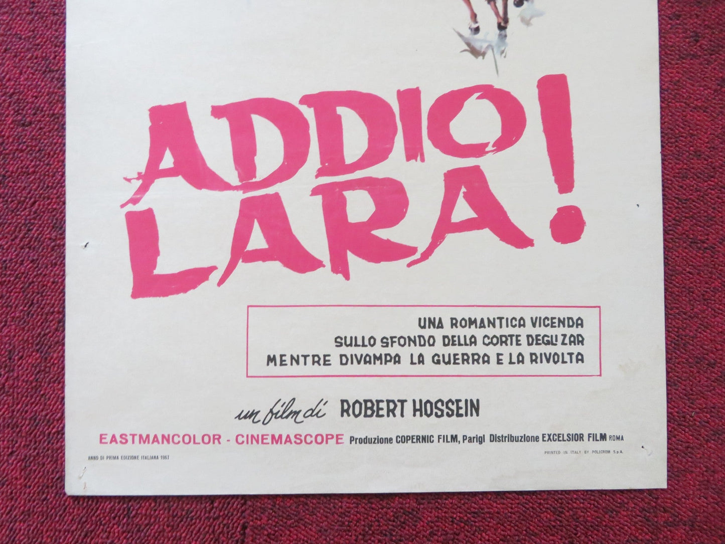 I KILLED RASPUTIN ITALIAN LOCANDINA POSTER GERT FROBE GERALDINE CHAPLIN 1967 Rendezvous Cinema Movie posters