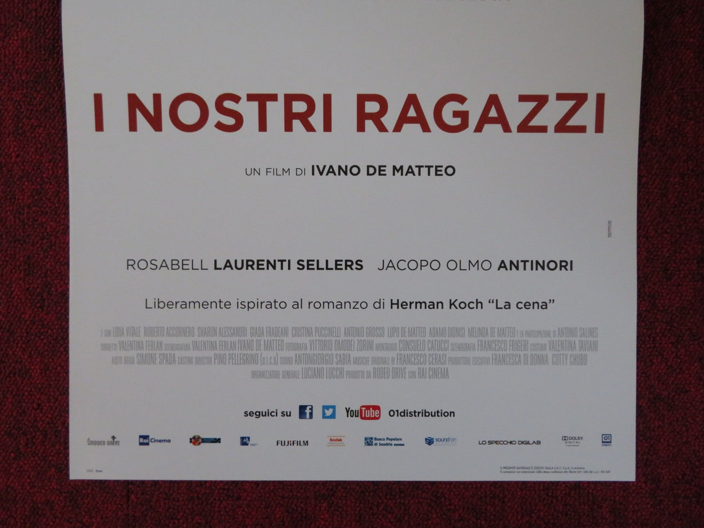 I NOSTRI RAGAZZI ITALIAN LOCANDINA POSTER ALESSANDRO GASSMANN 2014 Rendezvous Cinema Movie posters