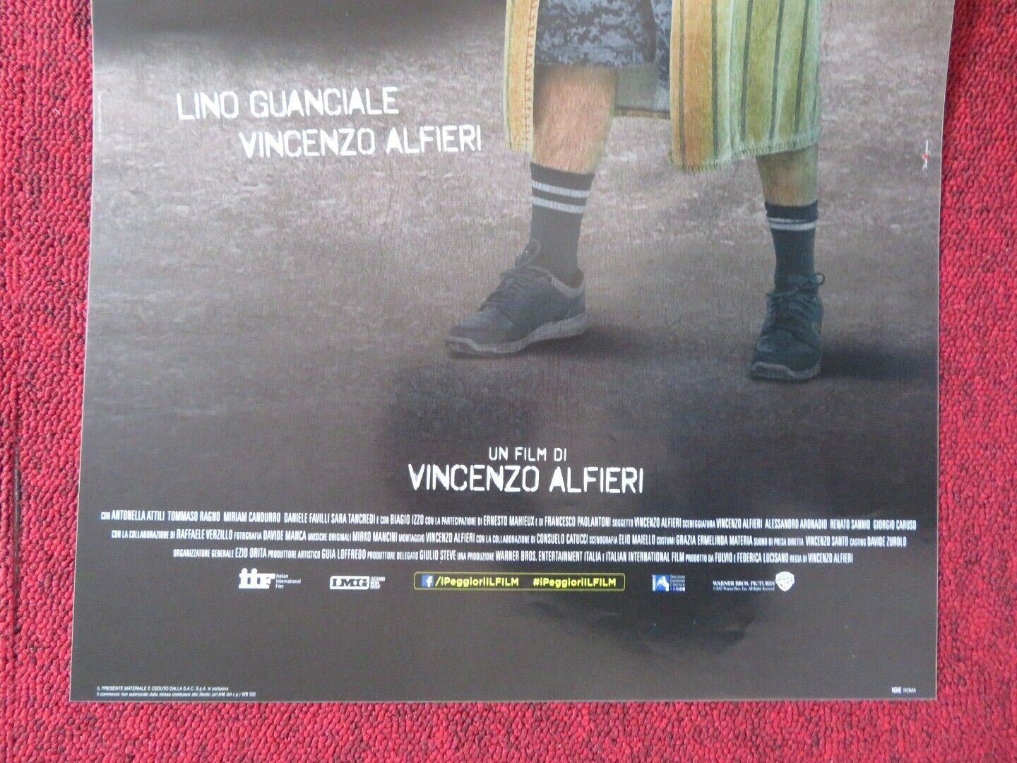 I PEGGIORI ITALIAN LOCANDINA (26.5"x12.5") POSTER VINCENZO ALFIERI 2017 Movie posters