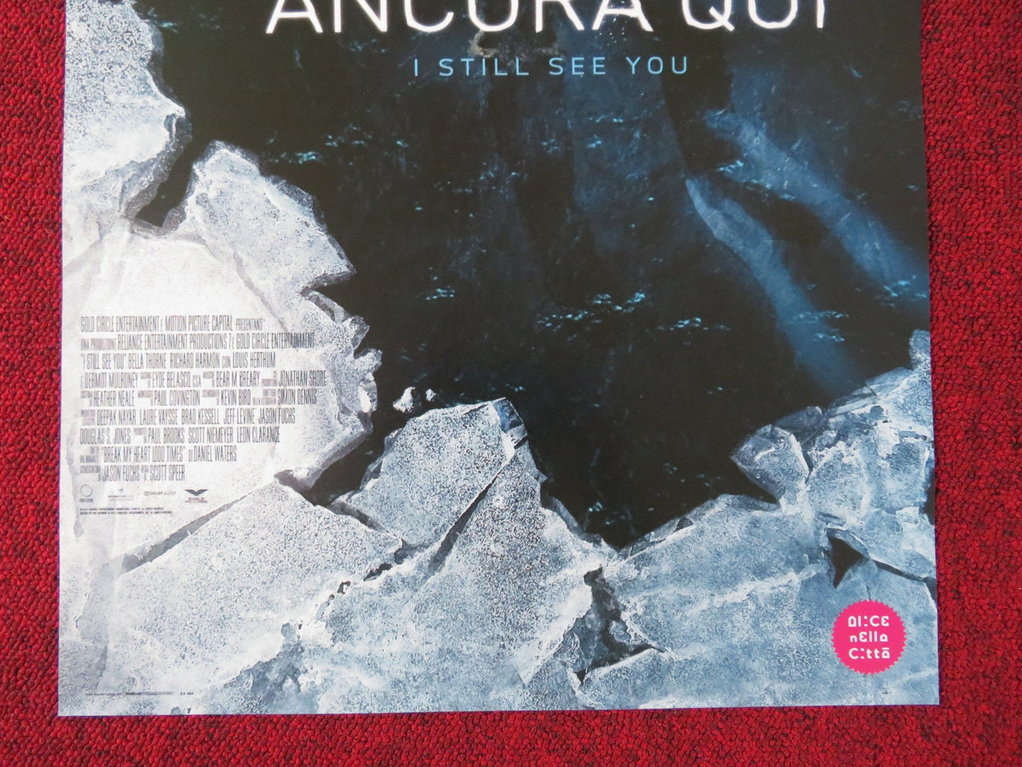 I STILL SEE YOU ITALIAN LOCANDINA POSTER BELLA THORNE RICHARD HARMON 2018 Rendezvous Cinema Movie posters