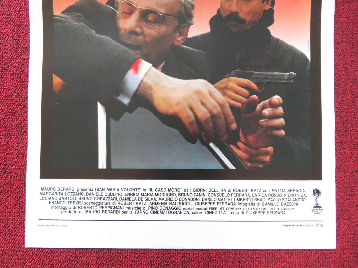 IL CASO MORO ITALIAN LOCANDINA POSTER GIAM MARIA VOLONTE 1986 Rendezvous Cinema Movie posters