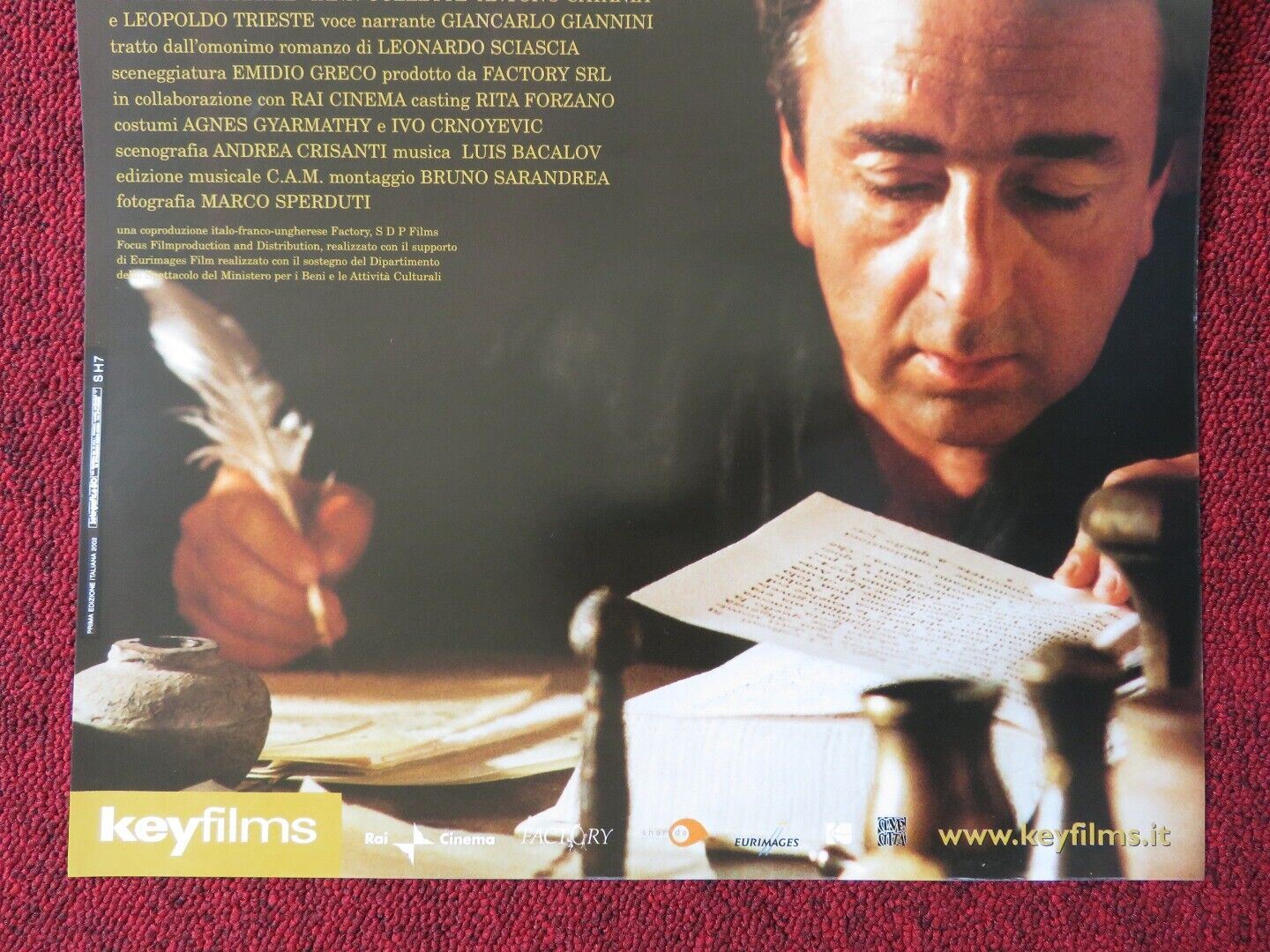 IL CONSIGLIO D'EGITTO ITALIAN LOCANDINA (25"x12.5") POSTER S ORLANDO 2002 Movie posters