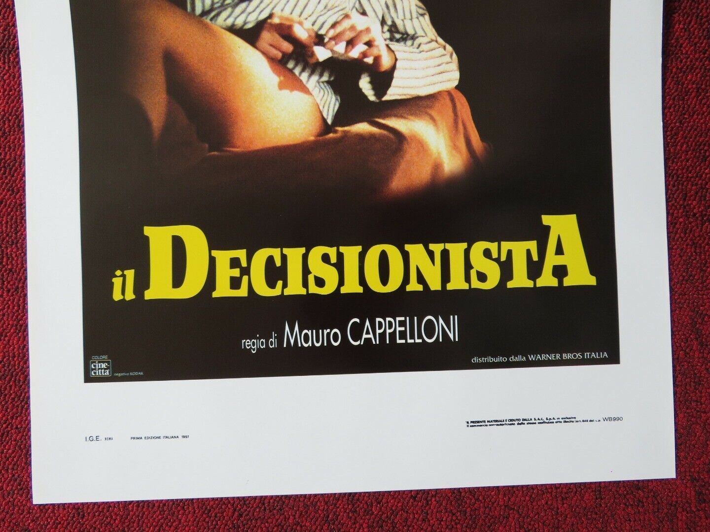 IL DECISIONISTA ITALIAN LOCANDINA (27.5"x13") POSTER MARIA GRAZIA 1997 Movie posters