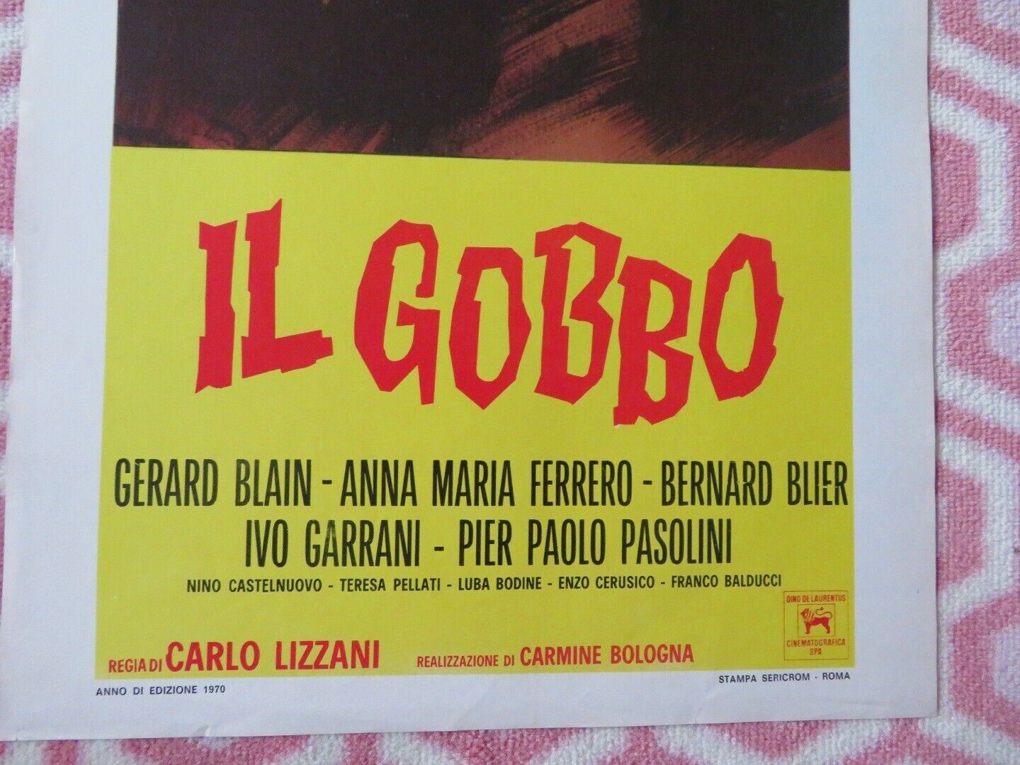 IL GOBBO / The Hunchback ITALIAN LOCANDINA (27.5"x13") POSTER GERARD BLAIN 1970 Movie posters