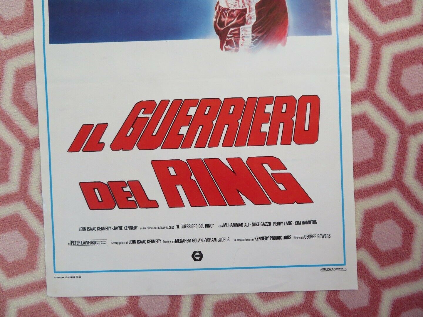 IL GUERELIERO DEL RING CANNON ITALIAN LOCANDINA (27.5"x 13")POSTER J KENNEDY '81 Movie posters