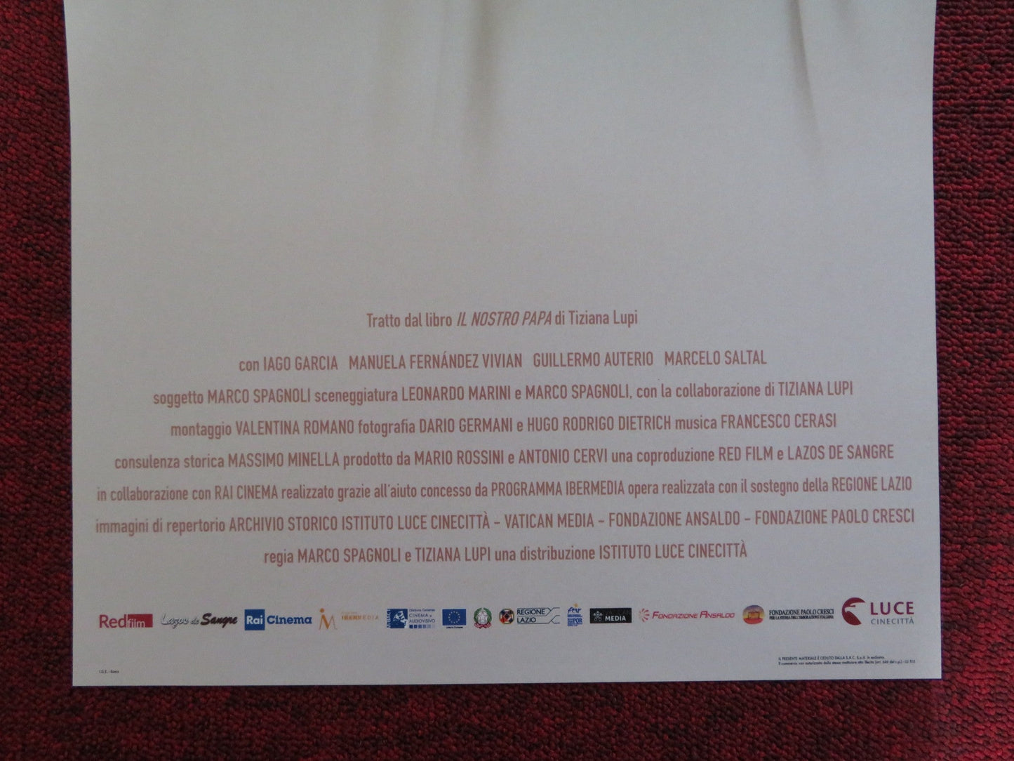 IL NOSTRO PAPA ITALIAN LOCANDINA POSTER MANU FERNANDEZ IAGO GARCIA 2019 Rendezvous Cinema Movie posters