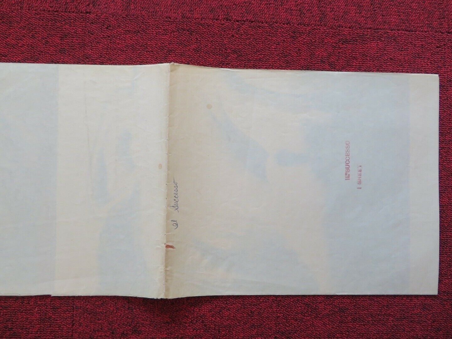 IL SUCCESSO FOLDED US ONE SHEET POSTER VITTORIA GASSMAN 1963 Movie posters