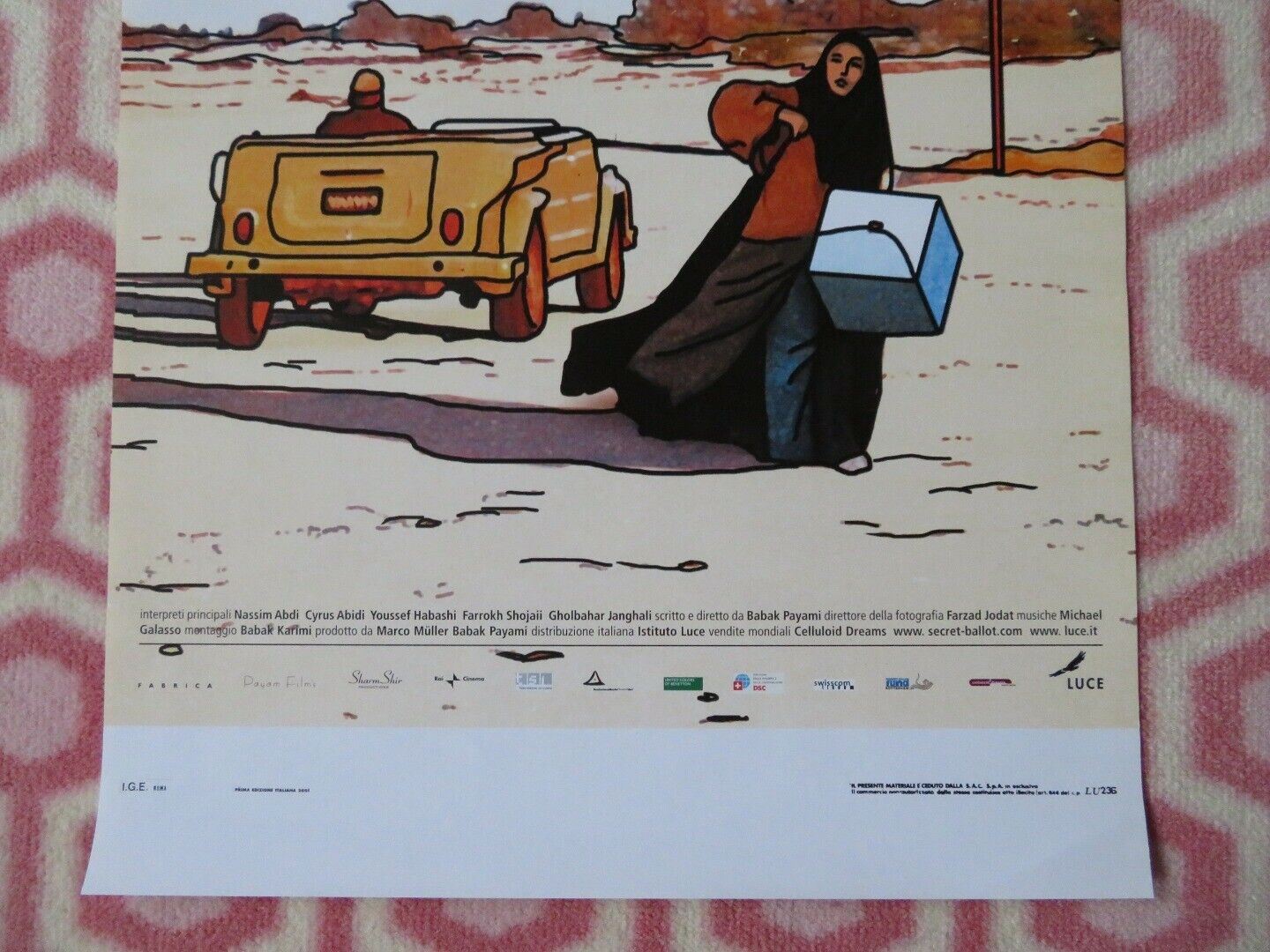 IL VOTO E SEGRETO / Secret Ballot ITALIAN LOCANDINA (27.5"x13") POSTER 2001 - Rendezvous Cinema