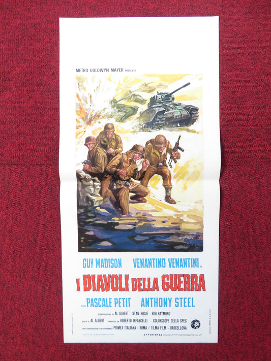 THE WAR DEVILS ITALIAN LOCANDINA POSTER GUY MADISON VENANTINO VENANTINI 1969