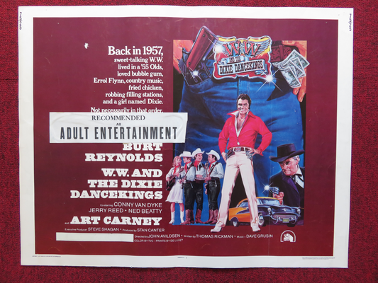 W.W. AND THE DIXIE DANCE KINGS US HALF SHEET (22"x 28") POSTER BURT REYNOLDS '75