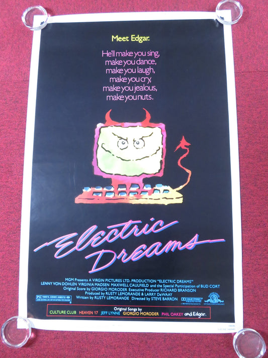 ELECTRIC DREAMS US ONE SHEET POSTER LENNY VON DOHLEN VIRGINIA MADSEN 1984