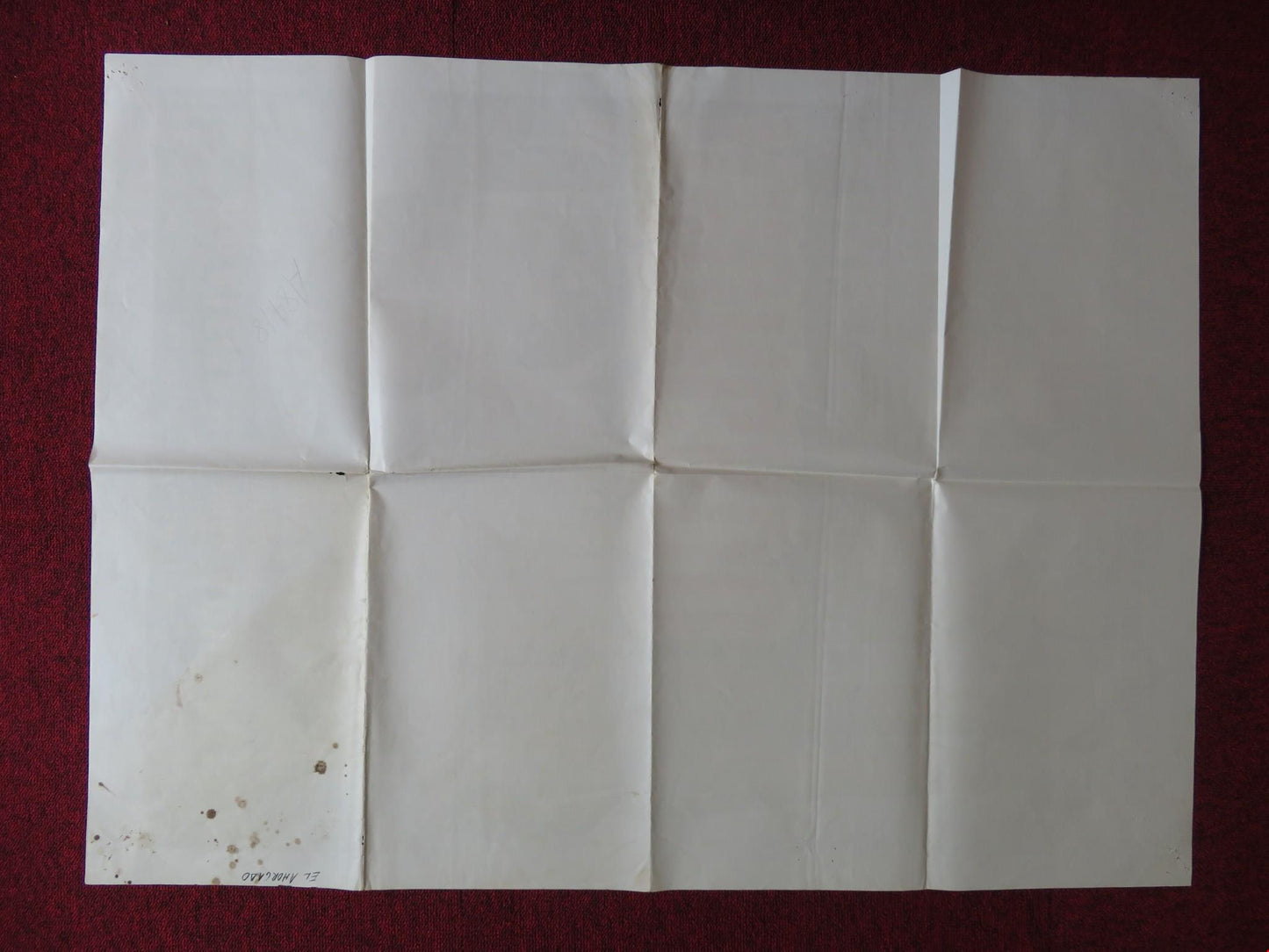 EL AHORCADO FOLDED MEXICAN POSTER JULIO ALEMAN HILDA AGUUIRRE 1983 - Rendezvous Cinema