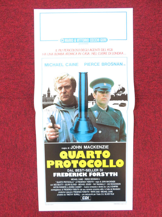 THE FOURTH PROTOCOL ITALIAN LOCANDINA POSTER MICHAEL CAINE PIERCE BROSNAN 1987