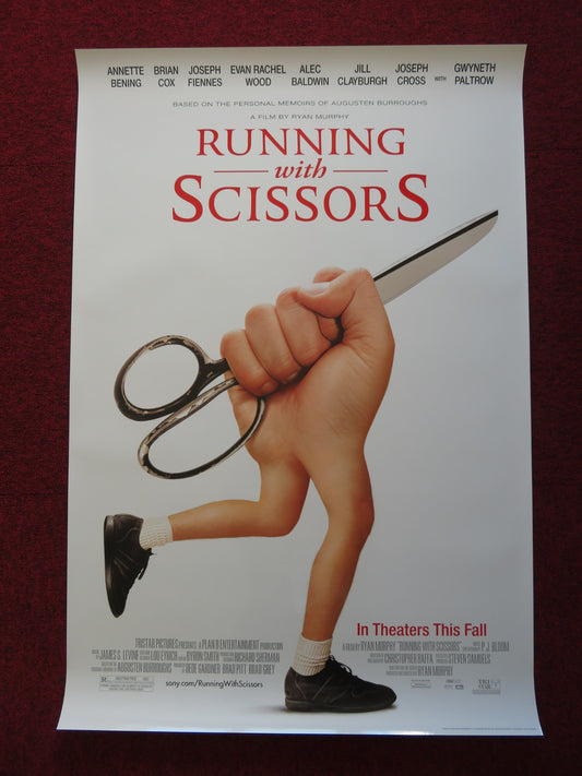 RUNNING WITH SCISSORS US ONE SHEET ROLLED POSTER JOSEPH FIENNES A. BENING 2006