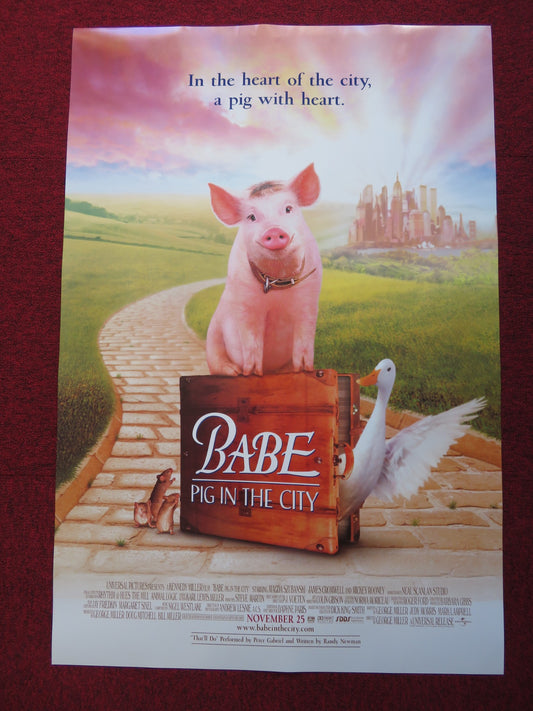 BABE US ONE SHEET ROLLED POSTER JAME CROMWELL MICKEY ROONEY 1998