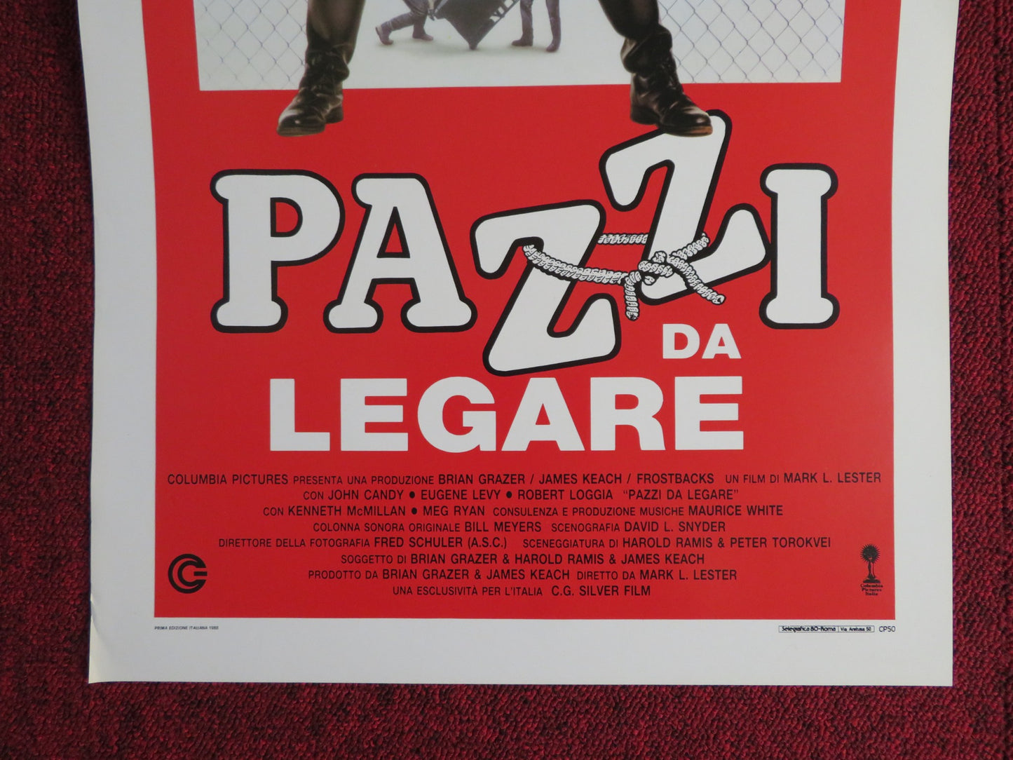 ARMED AND DANGEROUS ITALIAN LOCANDINA POSTER JOHN CANDY EUGENE LEVY 1988 - Rendezvous Cinema