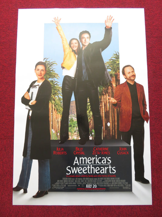 AMERICA'S SWEETHEARTS US ONE SHEET ROLLED POSTER JULIA ROBERTS BILLY CRYSTAL '01