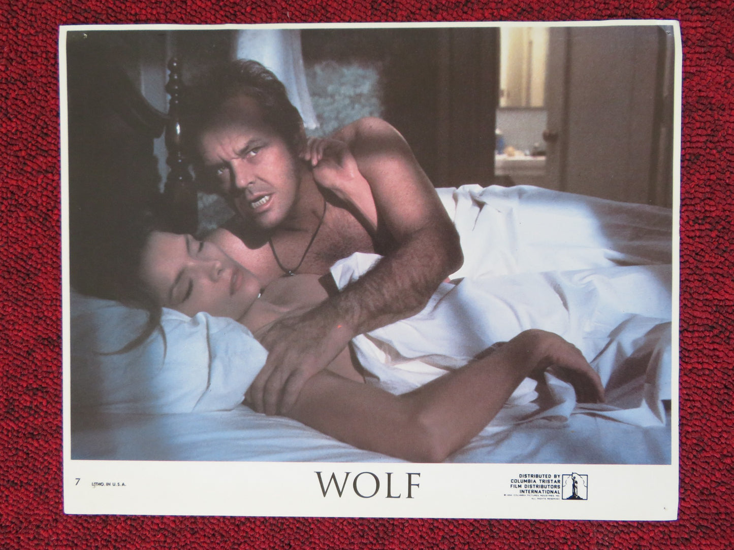 WOLF - 7 LOBBY CARD JACK NICHOLSON MICHELLE PFEIFFER 1994 - Rendezvous Cinema