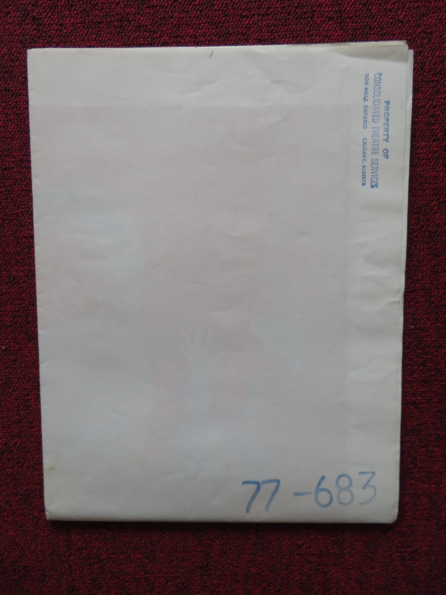 RUN FOR BLUE FOLDED US ONE SHEET POSTER REX ALLEN 1977 - Rendezvous Cinema