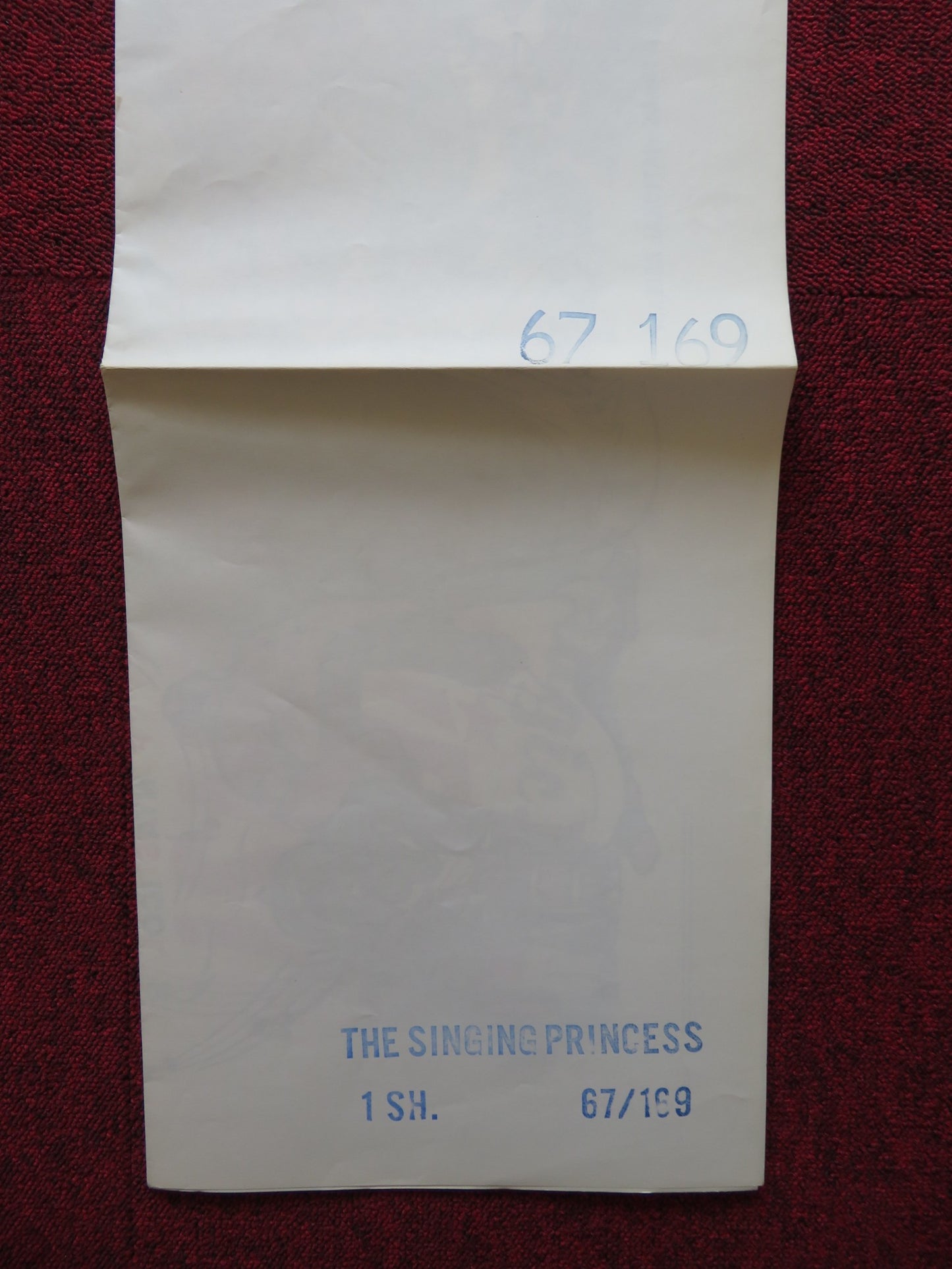 THE SINGING PRINCESS FOLDED US ONE SHEET POSTER JULIE ANDREWS S. SIBALDI 1967 - Rendezvous Cinema