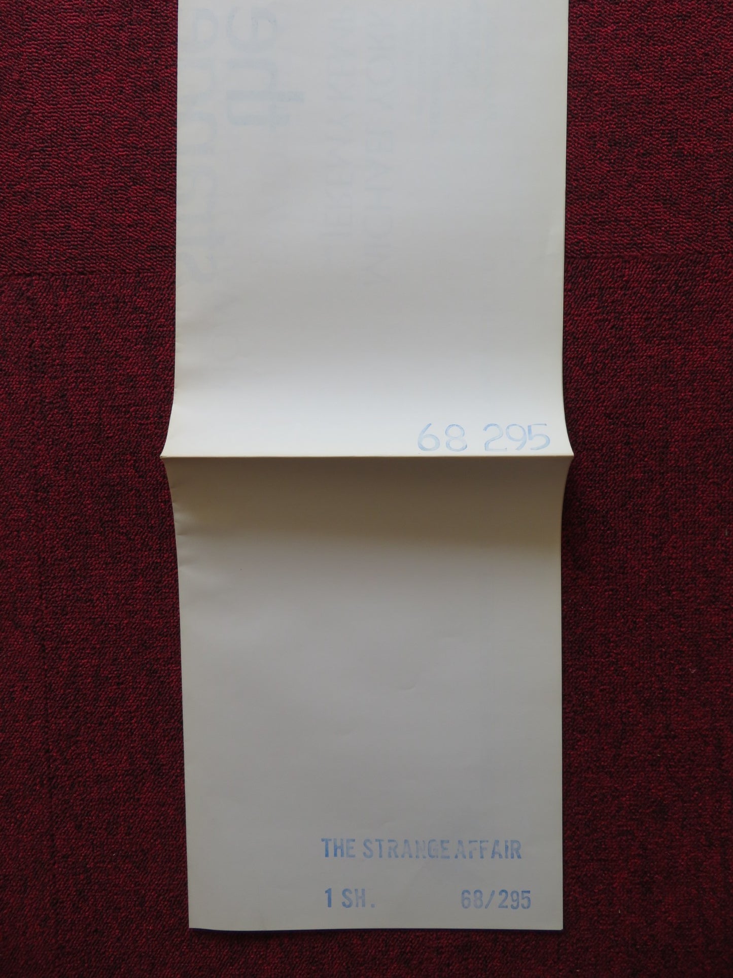 THE STRANGE AFFAIR FOLDED US ONE SHEET POSTER MICHAEL YORK JEREMY KEMP 1968 - Rendezvous Cinema
