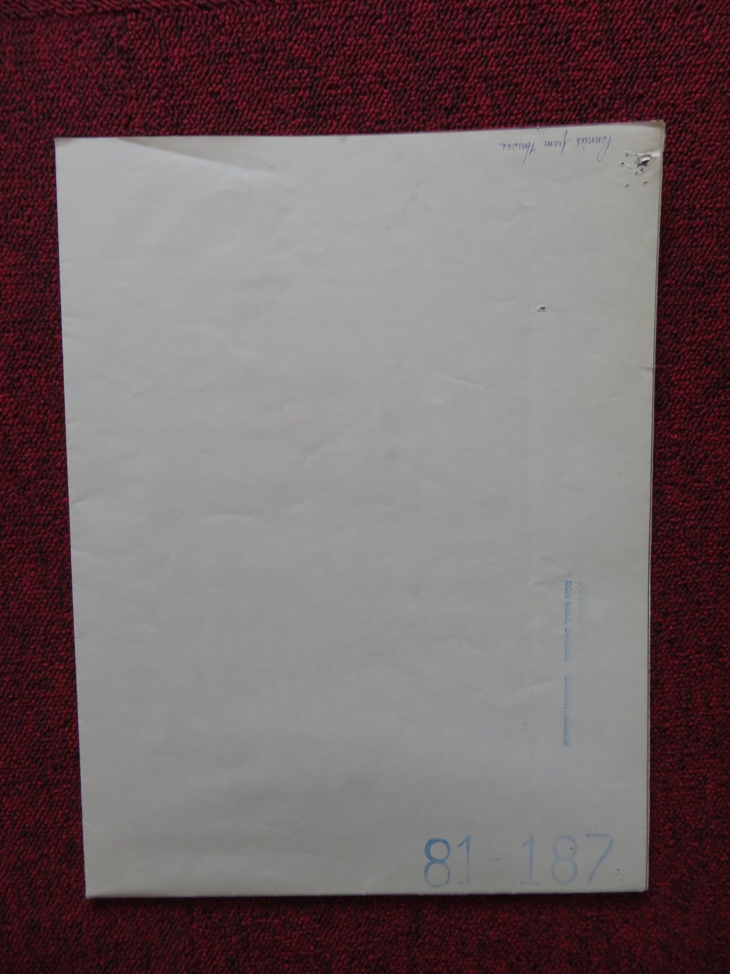 PENNIES FROM HEAVEN FOLDED US ONE SHEET POSTER STEVE MARTIN B. PETERS 1981 - Rendezvous Cinema