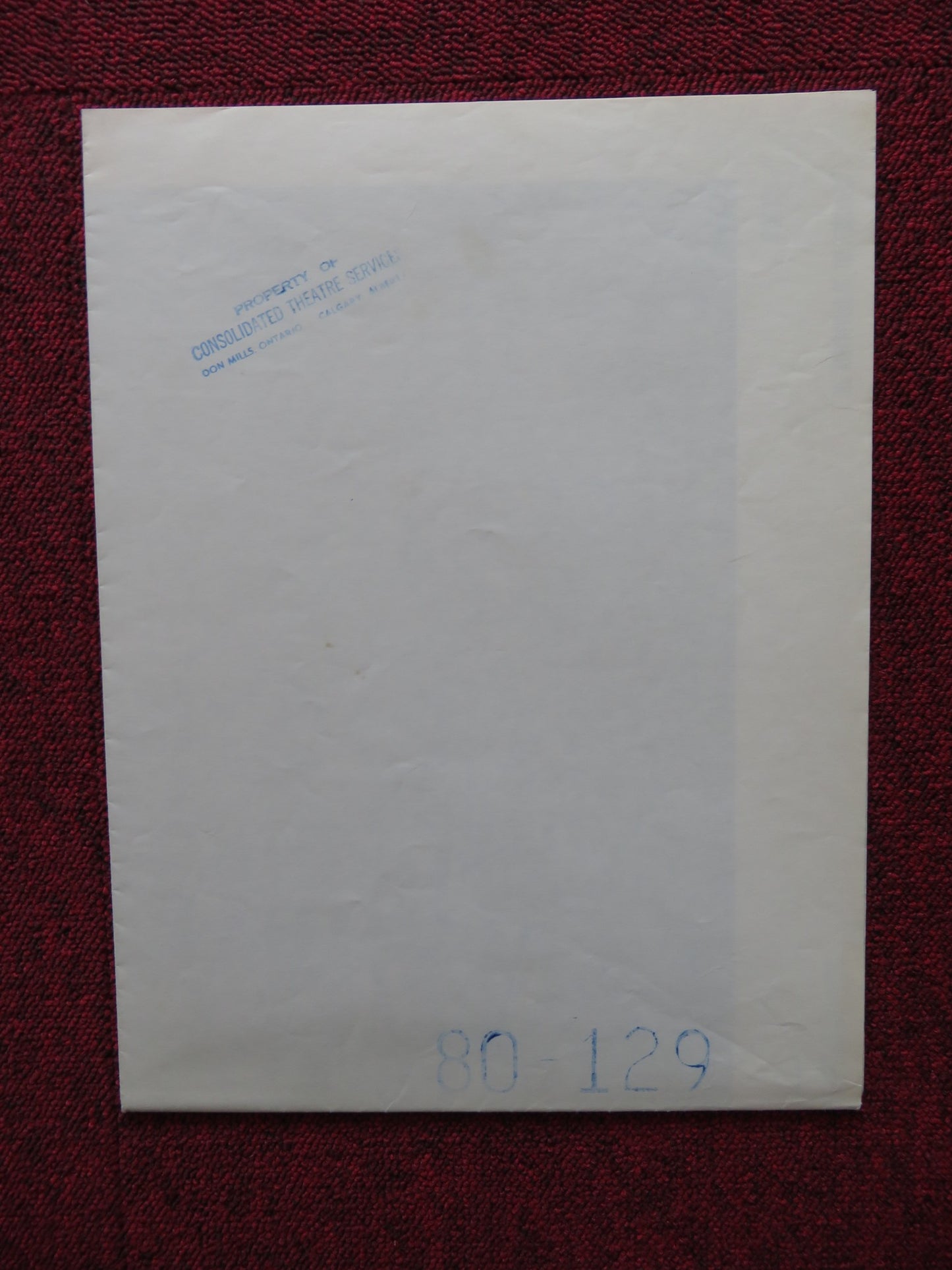 THE KIDNAPPING OF THE PRESIDENT FOLDED US ONE SHEET POSTER WILLIAM SHATNER 1980 - Rendezvous Cinema