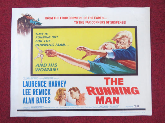 THE RUNNING MAN HALF SHEET (22"x 28") POSTER LAURENCE HARVEY LEE REMICK 1963
