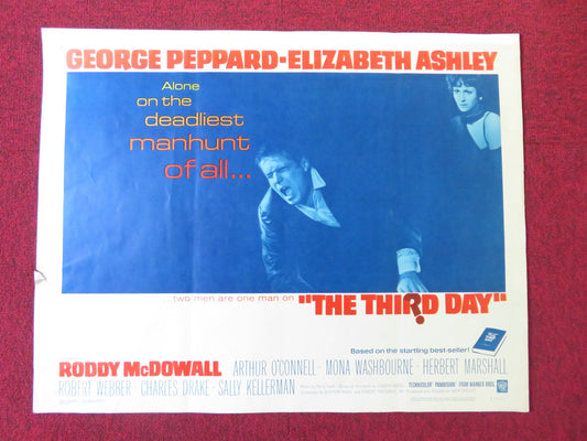 THE THIRD DAY US HALF SHEET (22"x 28") POSTER GEORGE PEPPARD E. ASHLEY 1965