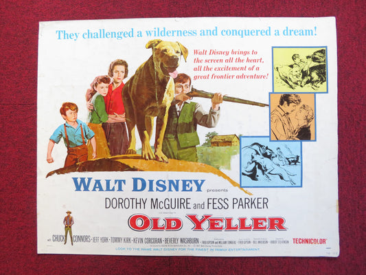 OLD YELLER US HALF SHEET (22"x 28") POSTER DISNEY DOROTHY MCGUIRE R1965