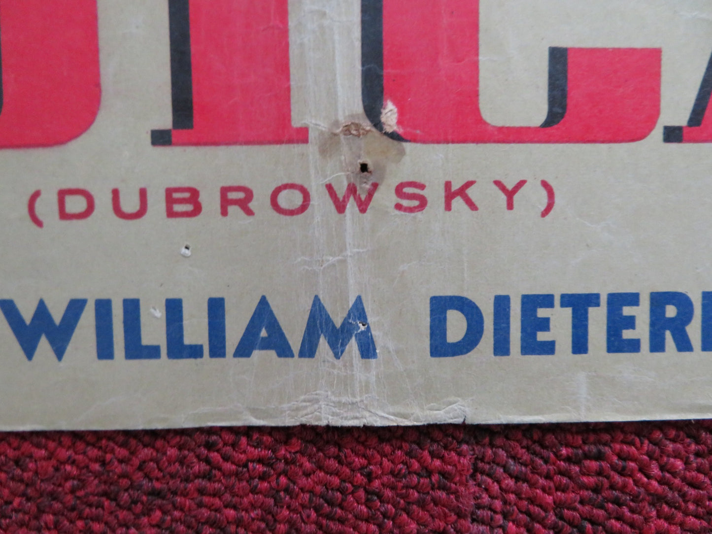 IL VENDICATORE / DUBROWSKY - B ITALIAN FOTOBUSTA POSTER JOHN FORSYTHE 1959 - Rendezvous Cinema