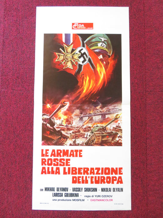 LE ARMATE ROSSE ALLA LIBERAZIONE DELL'EUROPA ITALIAN LOCANDINA POSTER 1971
