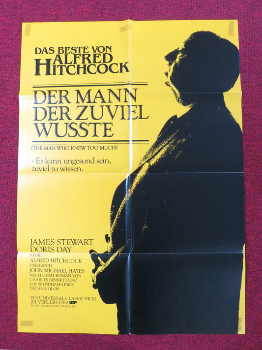 THE MAN WHO KNEW TOO MUCH GERMAN A1 POSTER HITCHCOCK JAMES STEWART D. DAY R1983