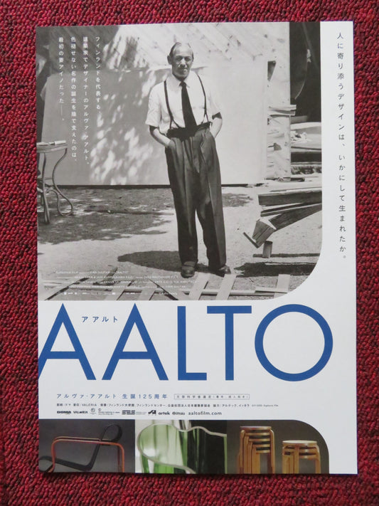 AALTO: ARCHITECT OF EMOTIONS - B JAPANESE CHIRASHI (B5) POSTER ALVAR AALTO 2020