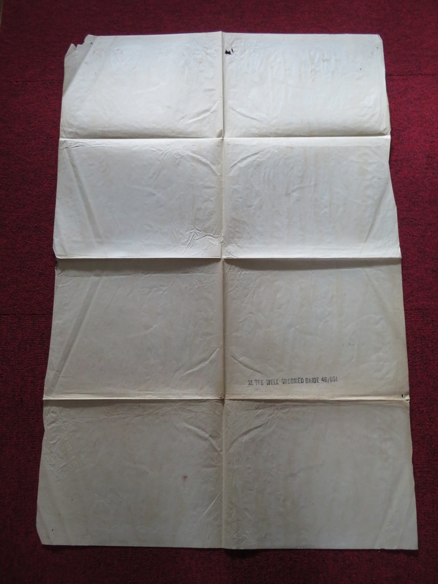 THE WELL GROOMED BRIDE FOLDED US ONE SHEET POSTER OLIVIA DEHAVILLAND 1946 - Rendezvous Cinema