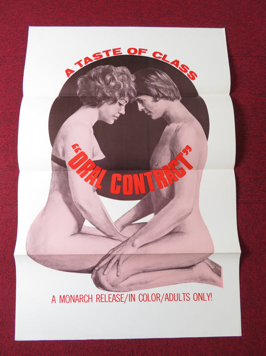 ORAL CONTRACT US TRI FOLDED ONE SHEET ROLLED POSTER 1970S / 1980S